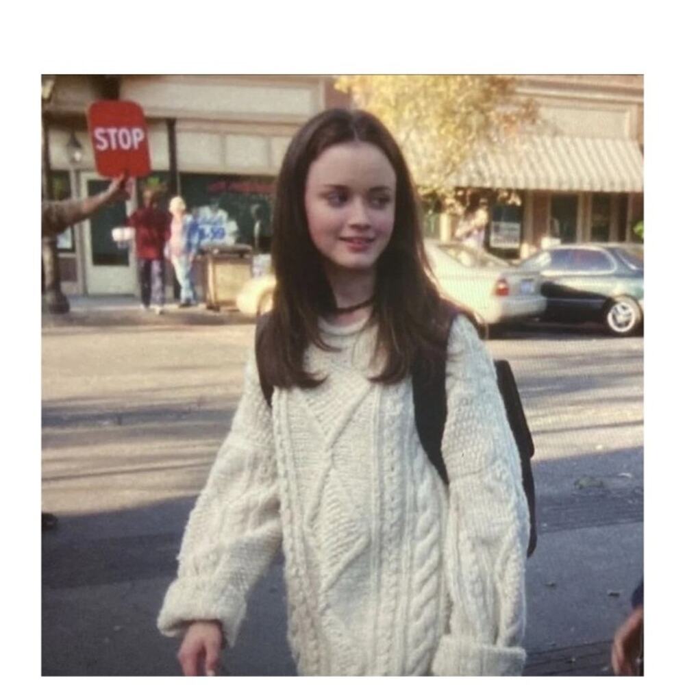 Aelfric Eden Retro Rory Gilmore Cable Knit Sweater L